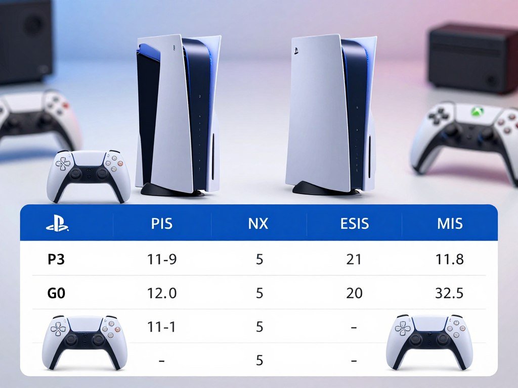 Listed PS5 and Xbox Series prices in a comparison chart Listed PS5 and Xbox Series prices in a comparison chart