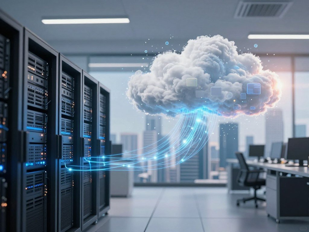 Local servers and remote cloud infrastructure hold business data Local servers and remote cloud infrastructure hold business data