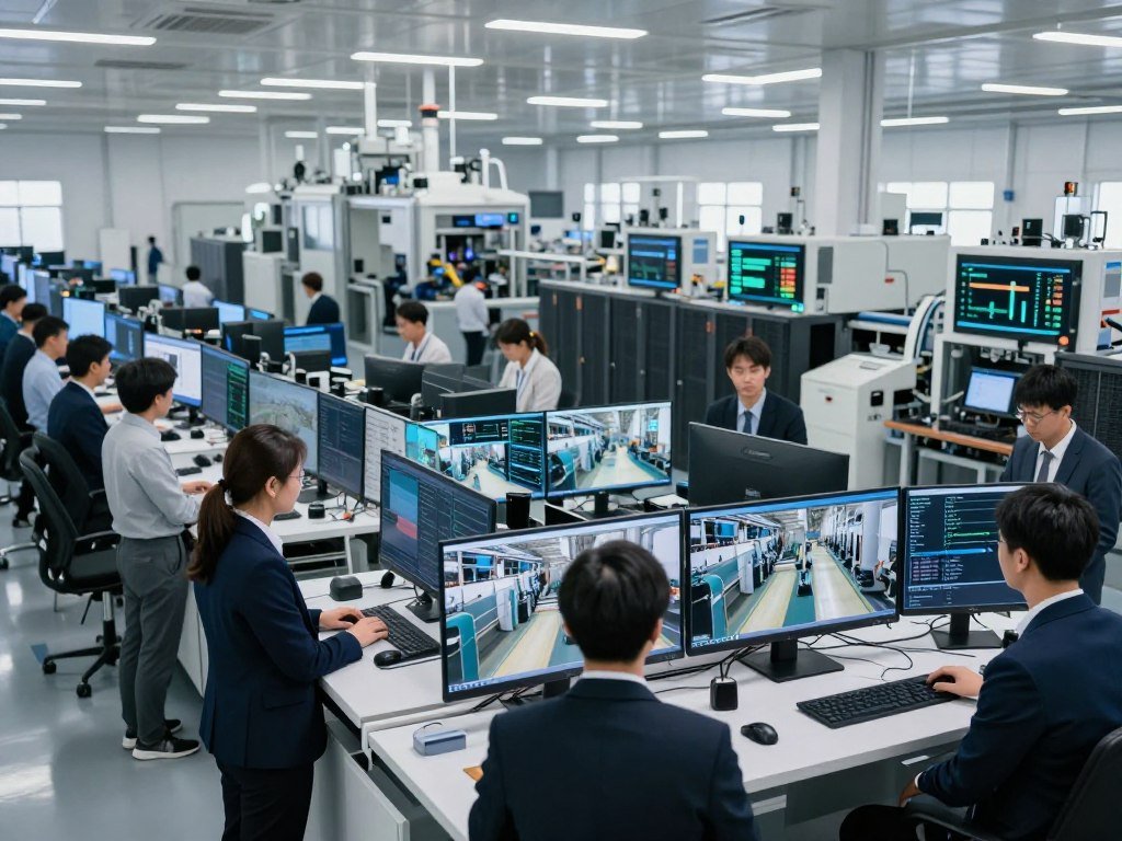 Local video processing reducing network traffic at a factory