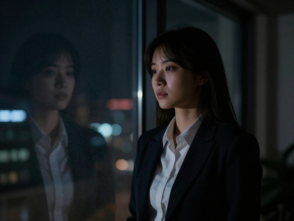 Low-light portrait showing noise and uneven lighting