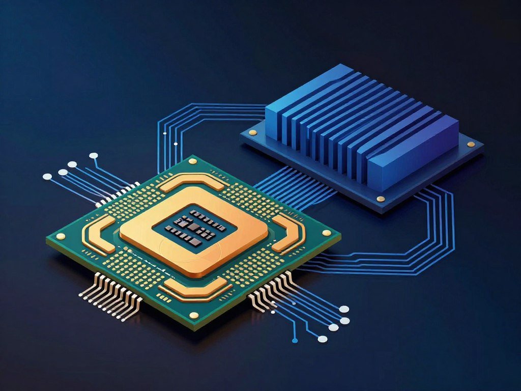M-series chip diagram showing CPU and GPU parts M-series chip diagram showing CPU and GPU parts