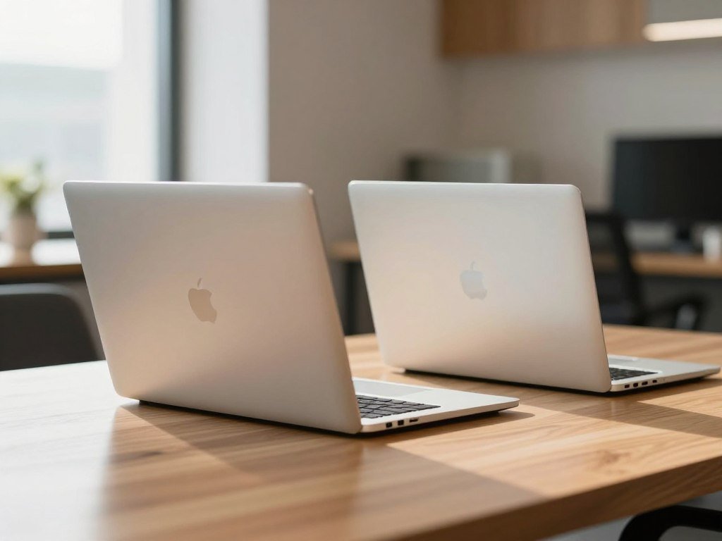 M1 MacBook Air beside an older Intel MacBook Pro M1 MacBook Air beside an older Intel MacBook Pro