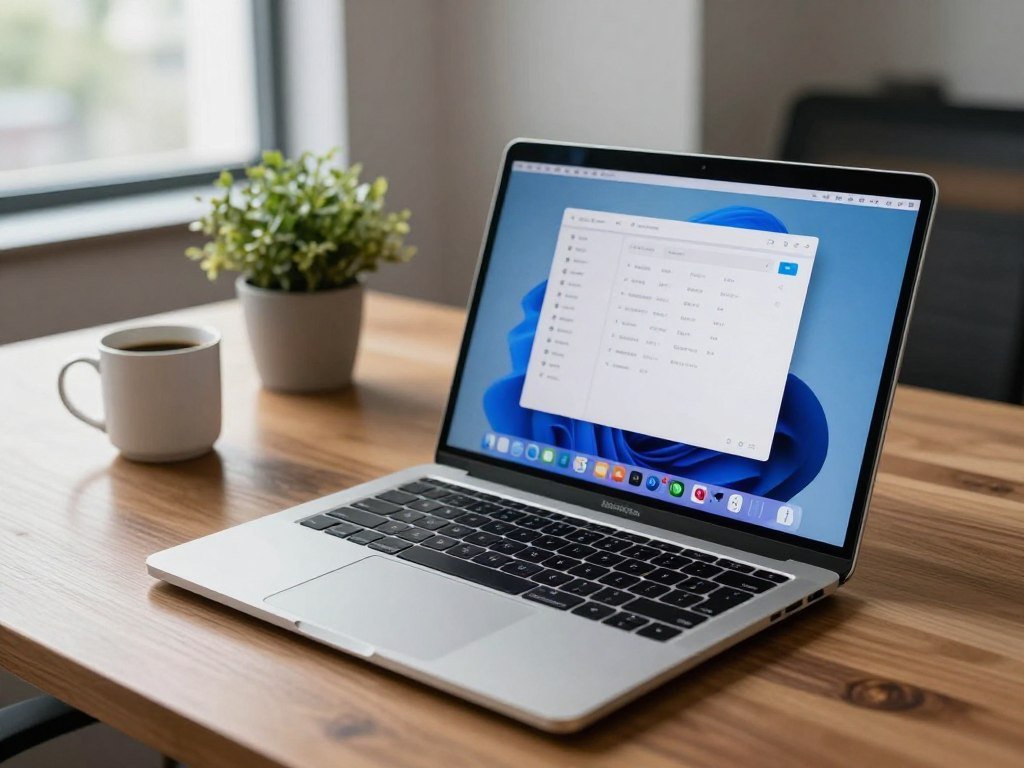 MacBook Pro running on battery during a workday
