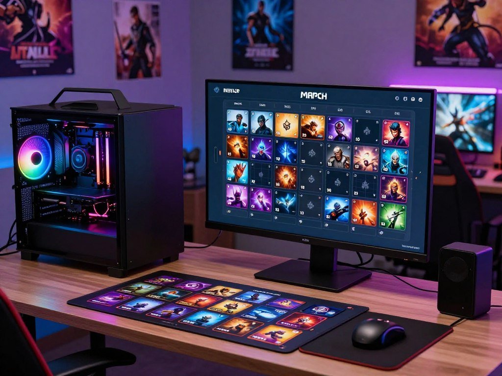 March game schedule featuring a PC Early Access deckbuilder