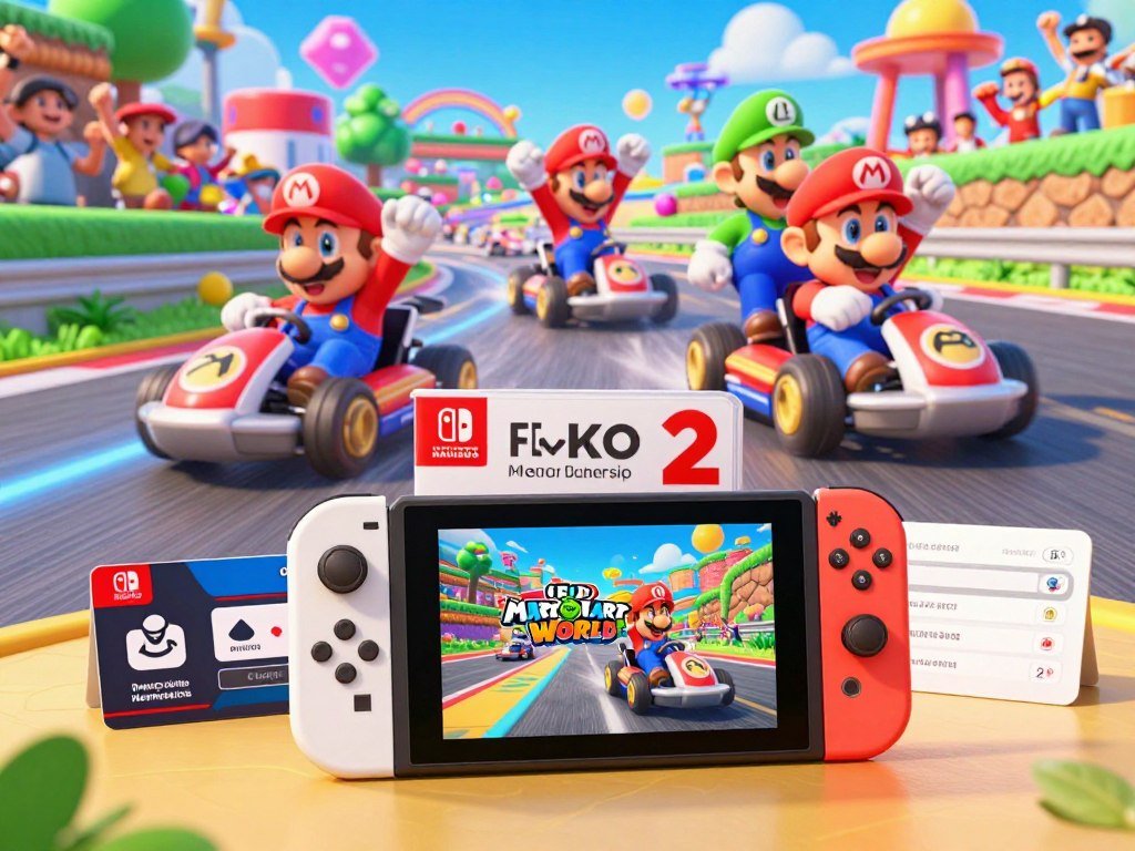 Mario Kart World bundle with game download and online membership Mario Kart World bundle with game download and online membership