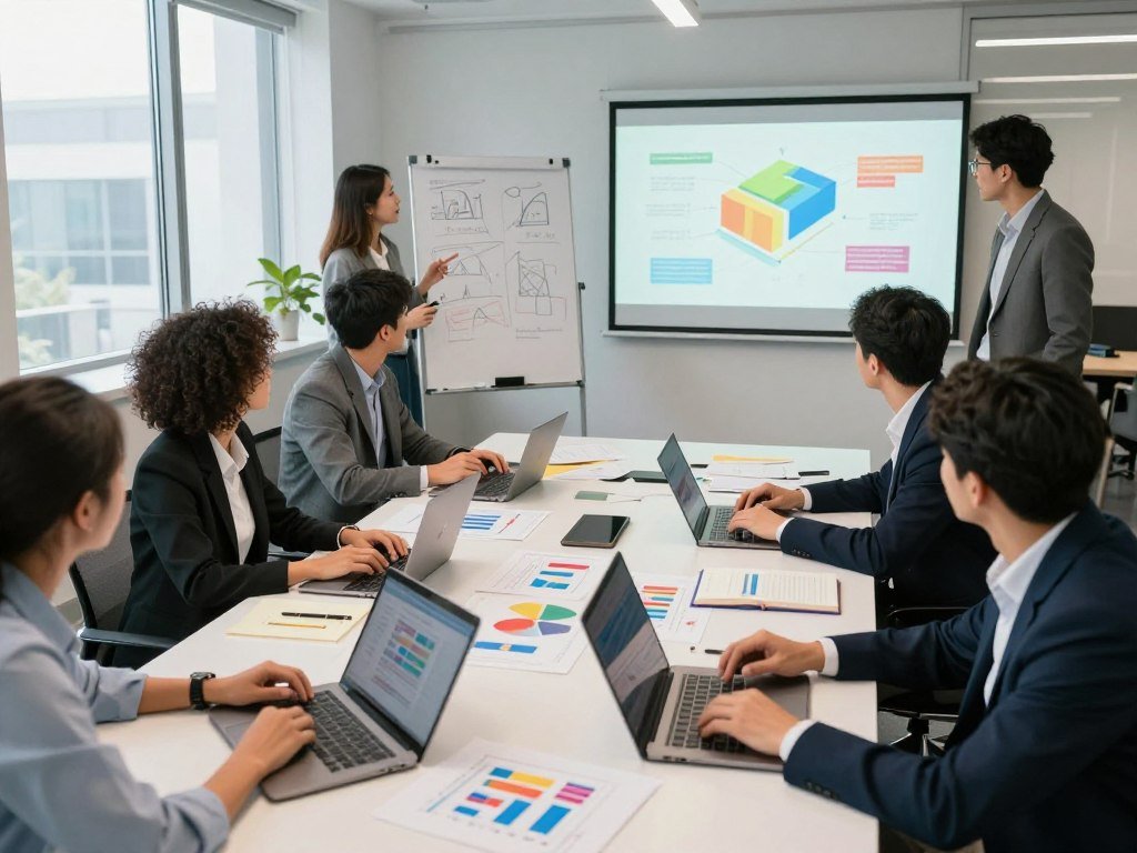 Marketing teams coordinating content for a product launch Marketing teams coordinating content for a product launch