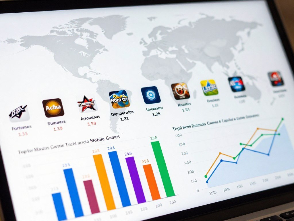 Mobile game download and spending charts for world rankings Mobile game download and spending charts for world rankings