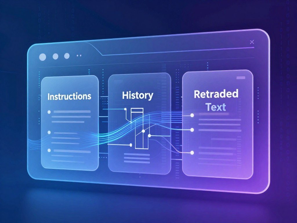 Model context window holding instructions, history, and retrieved text Model context window holding instructions, history, and retrieved text