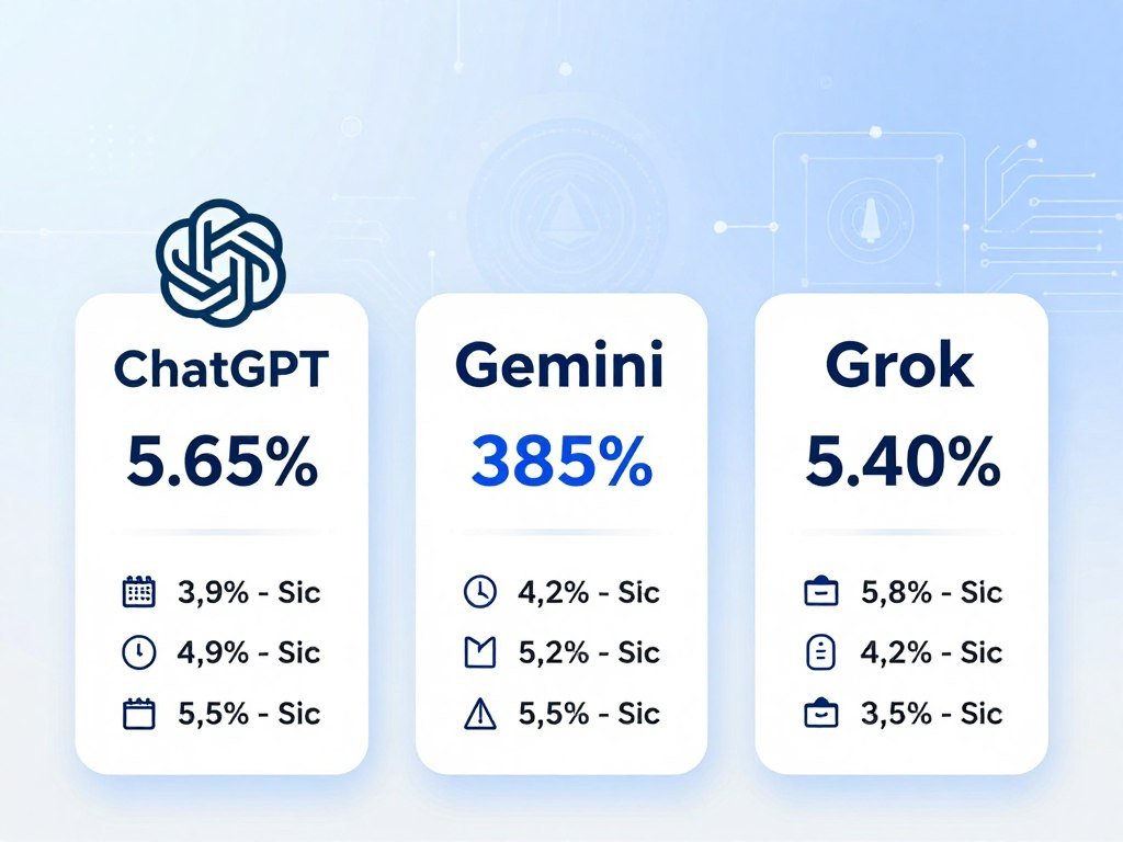 Monthly plan prices compared for ChatGPT, Gemini, and Grok Monthly plan prices compared for ChatGPT, Gemini, and Grok