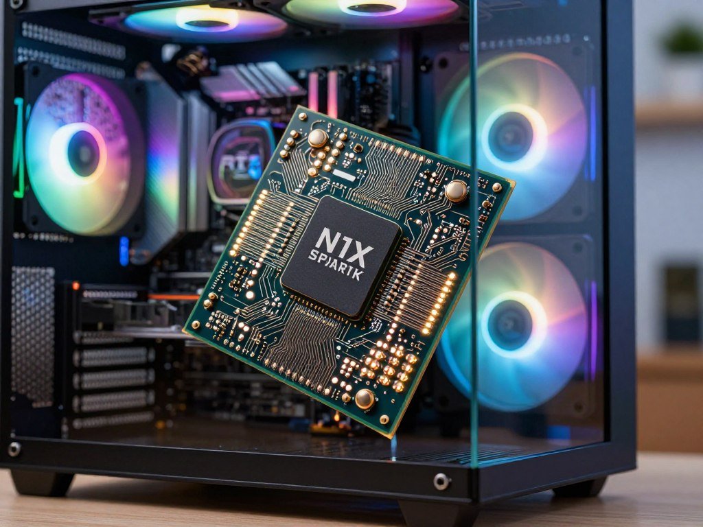N1X processor sits at the center of an RTX Spark PC N1X processor sits at the center of an RTX Spark PC