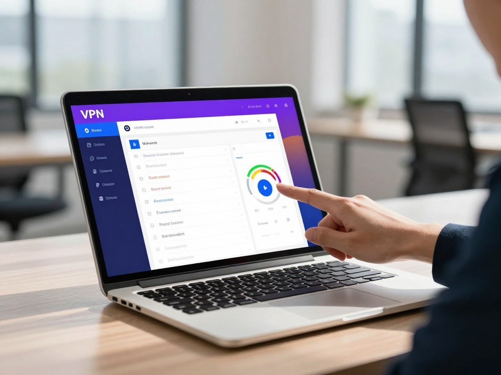 Nearby VPN server selected beside a speed test Nearby VPN server selected beside a speed test