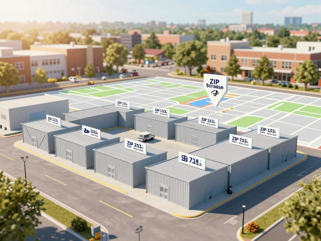 Nearby storage facilities listed beside a ZIP code and unit size Nearby storage facilities listed beside a ZIP code and unit size