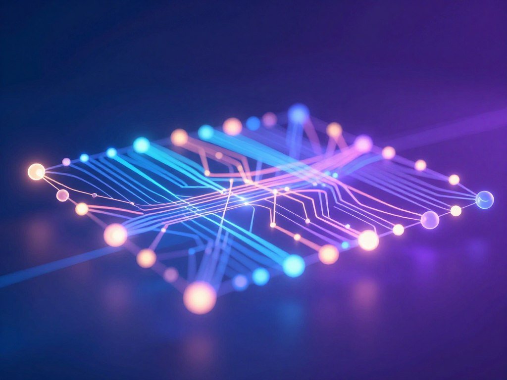 Neural network layers connected by learned model weights Neural network layers connected by learned model weights