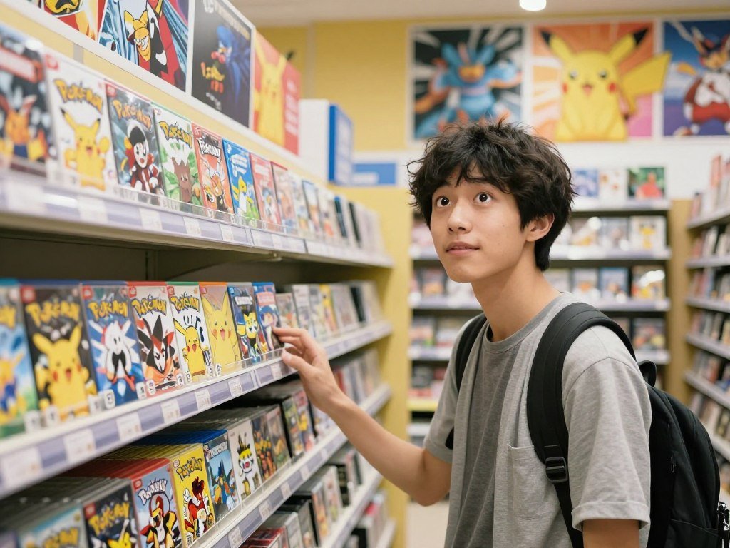 New player choosing a Pokémon game for a first adventure New player choosing a Pokémon game for a first adventure