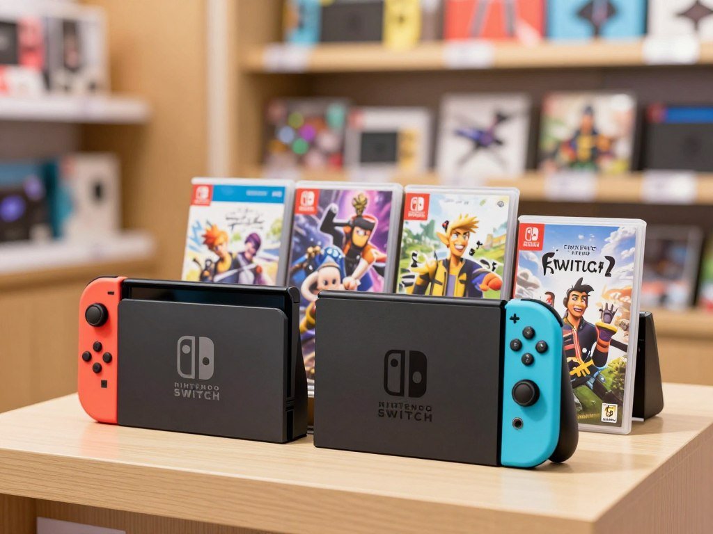 Nintendo Switch 2 console and bundles beside US price tags