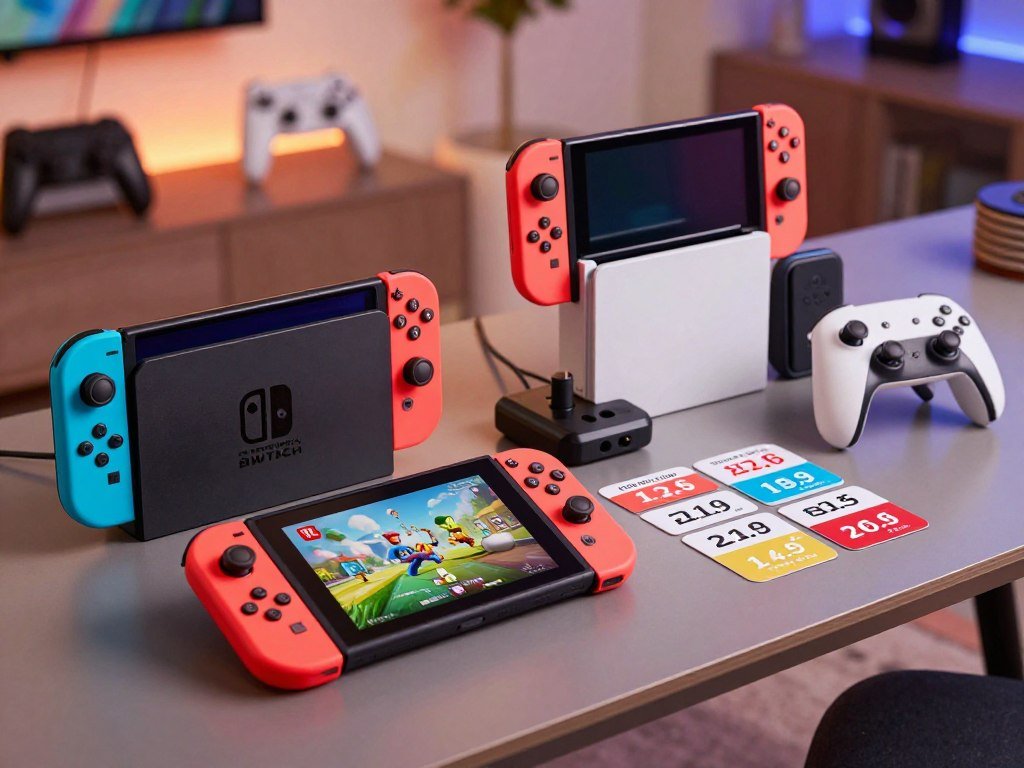 Nintendo Switch 2 price comparison with console contents in view