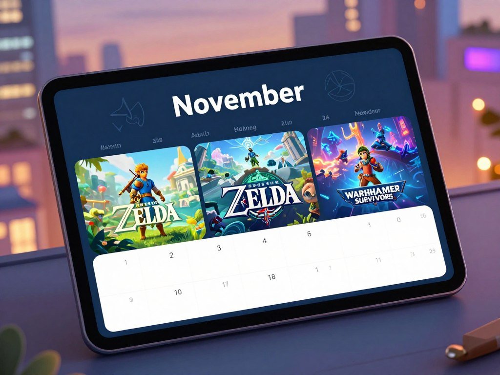 November game calendar lists Zelda and Warhammer Survivors platforms November game calendar lists Zelda and Warhammer Survivors platforms