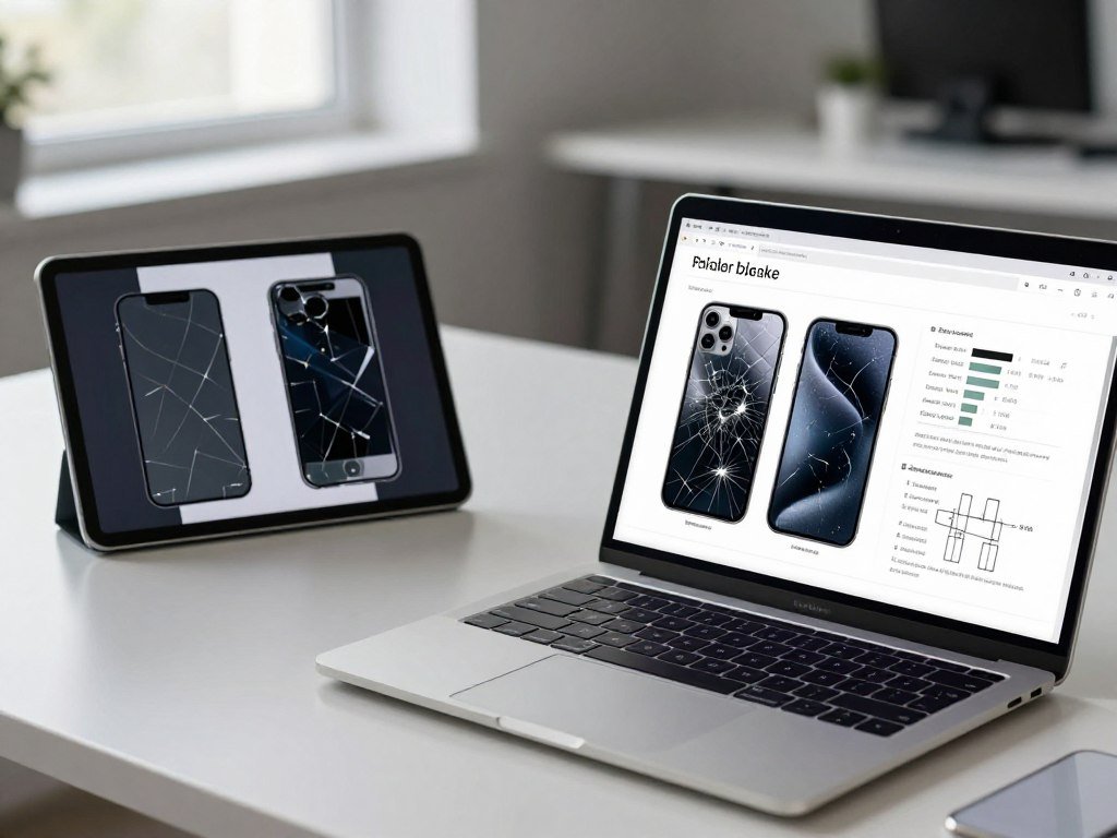 Online reports showing different kinds of alleged screen damage