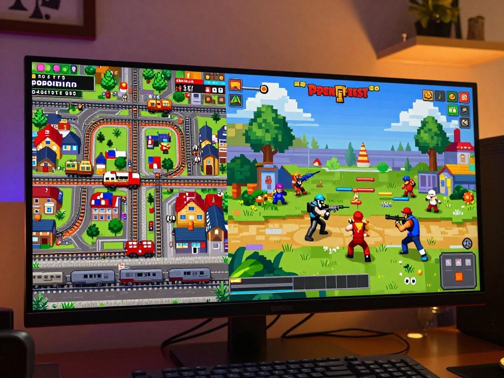 OpenTTD network and Team Fortress 2 match on low-end PCs OpenTTD network and Team Fortress 2 match on low-end PCs