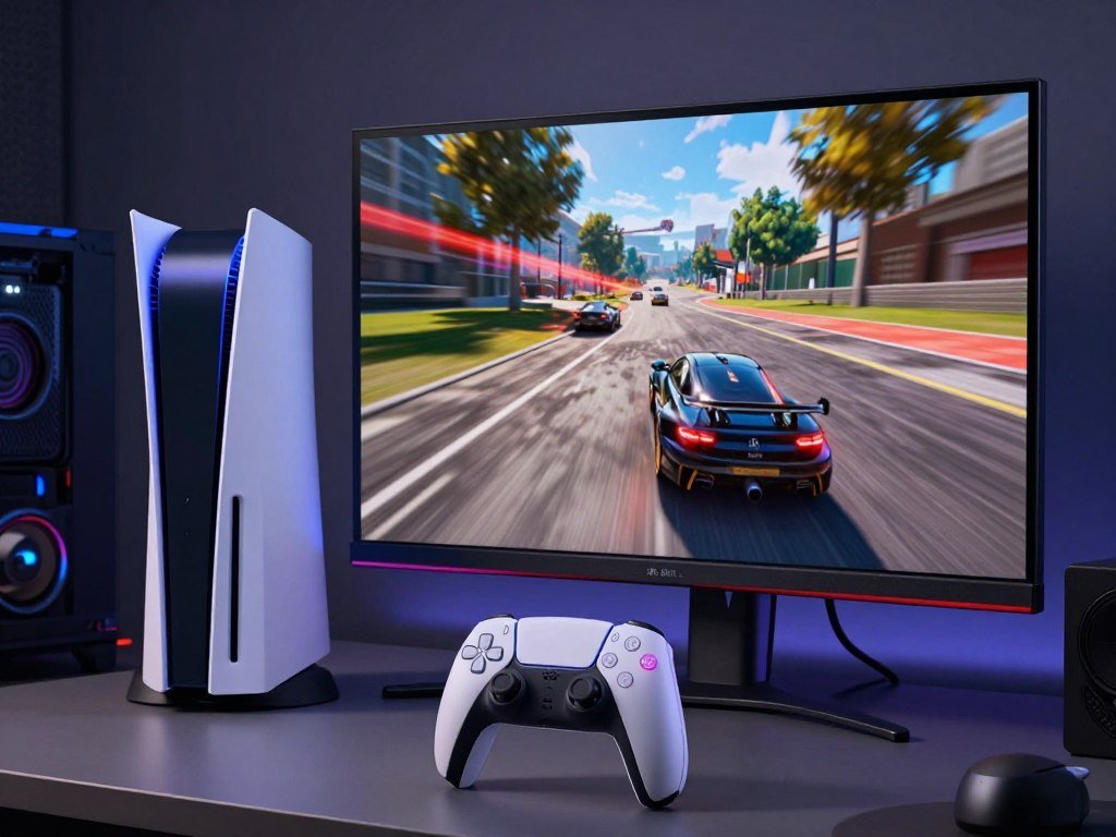 PS5 Pro graphics performance on a compatible gaming display