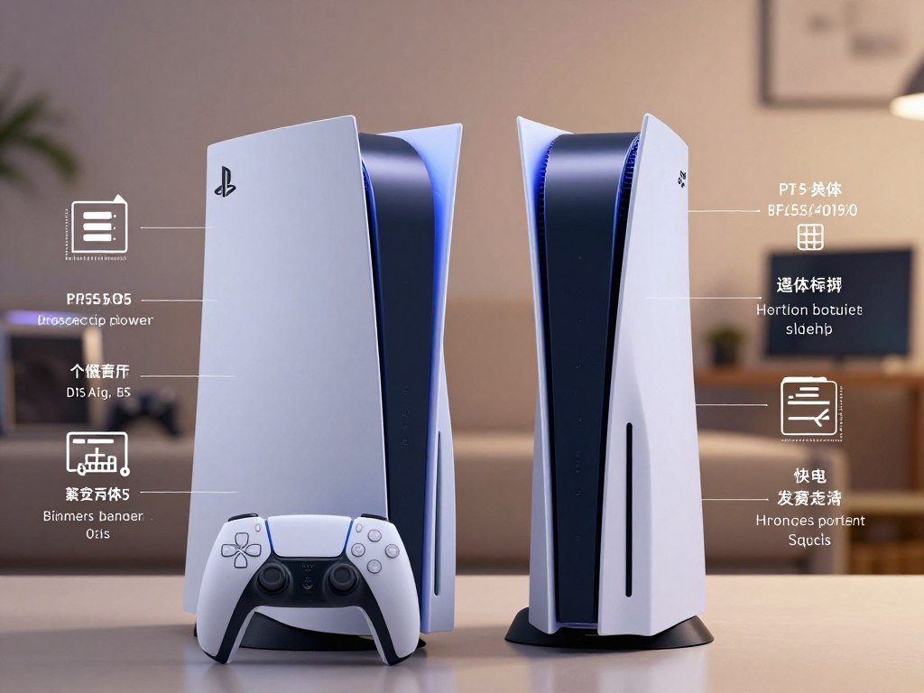 PS5 Slim and PS5 Pro specifications compared side by side