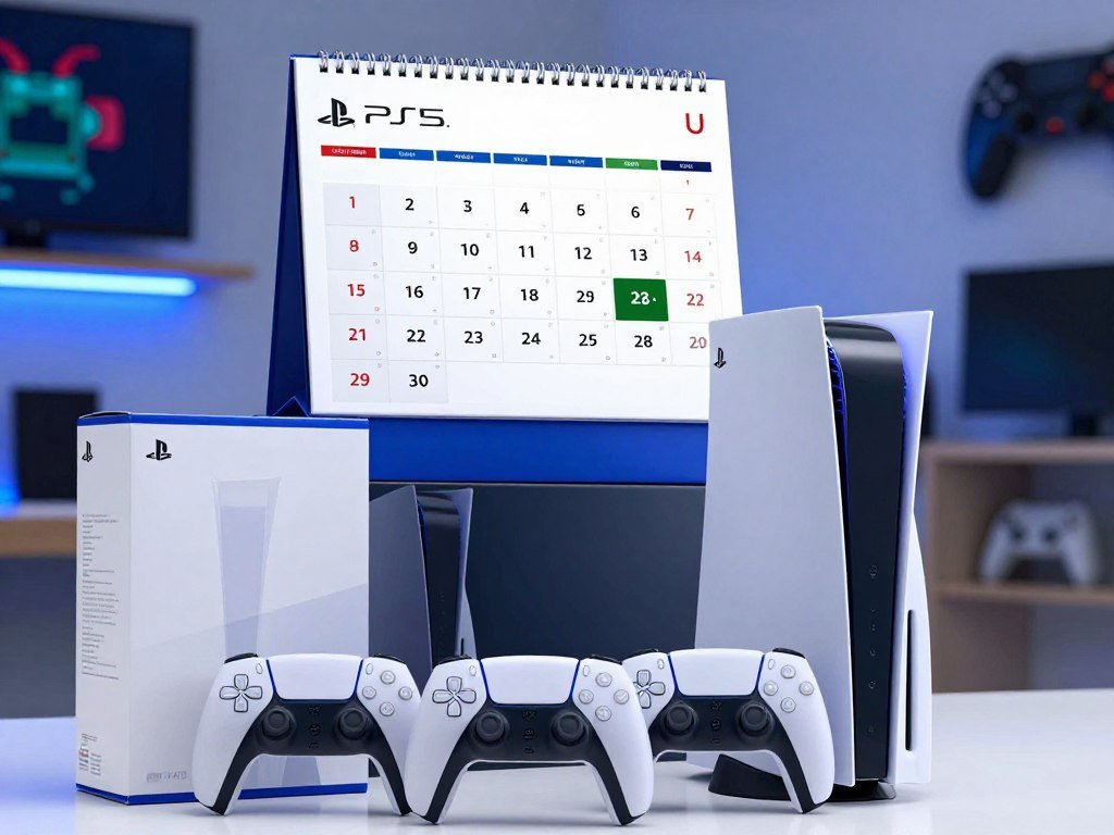 PS5 bundle sale forecast beside a U.S. holiday calendar
