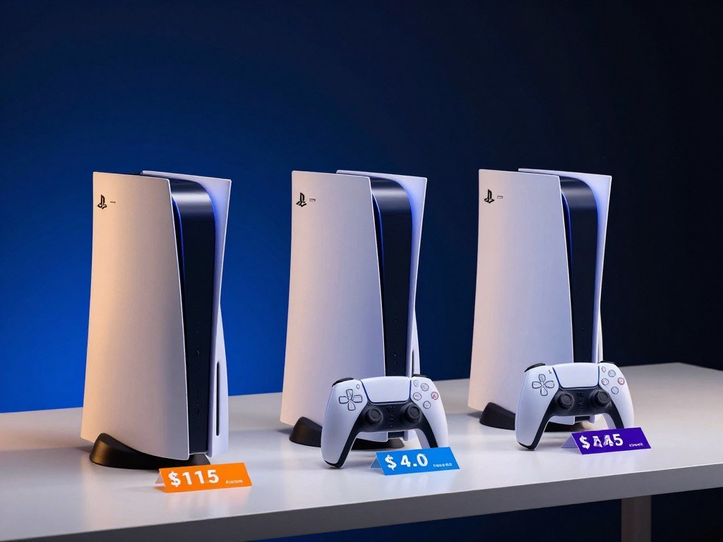 PS5 console price comparison for three U.S. models PS5 console price comparison for three U.S. models