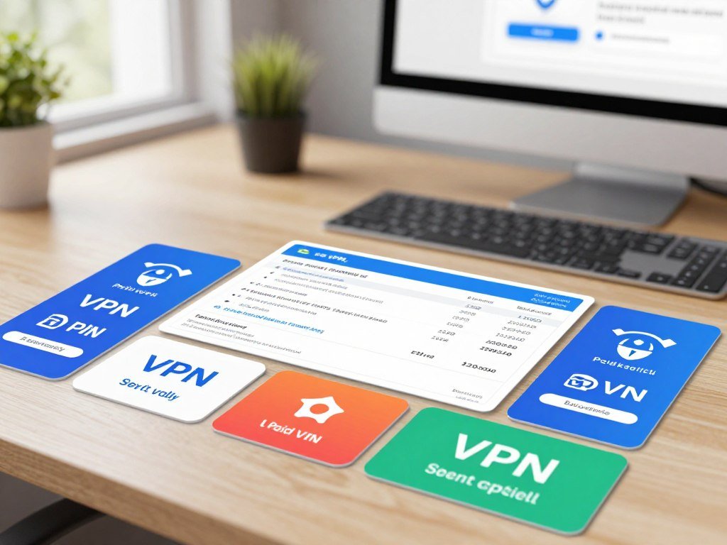 Paid VPN subscription options beside a renewal bill