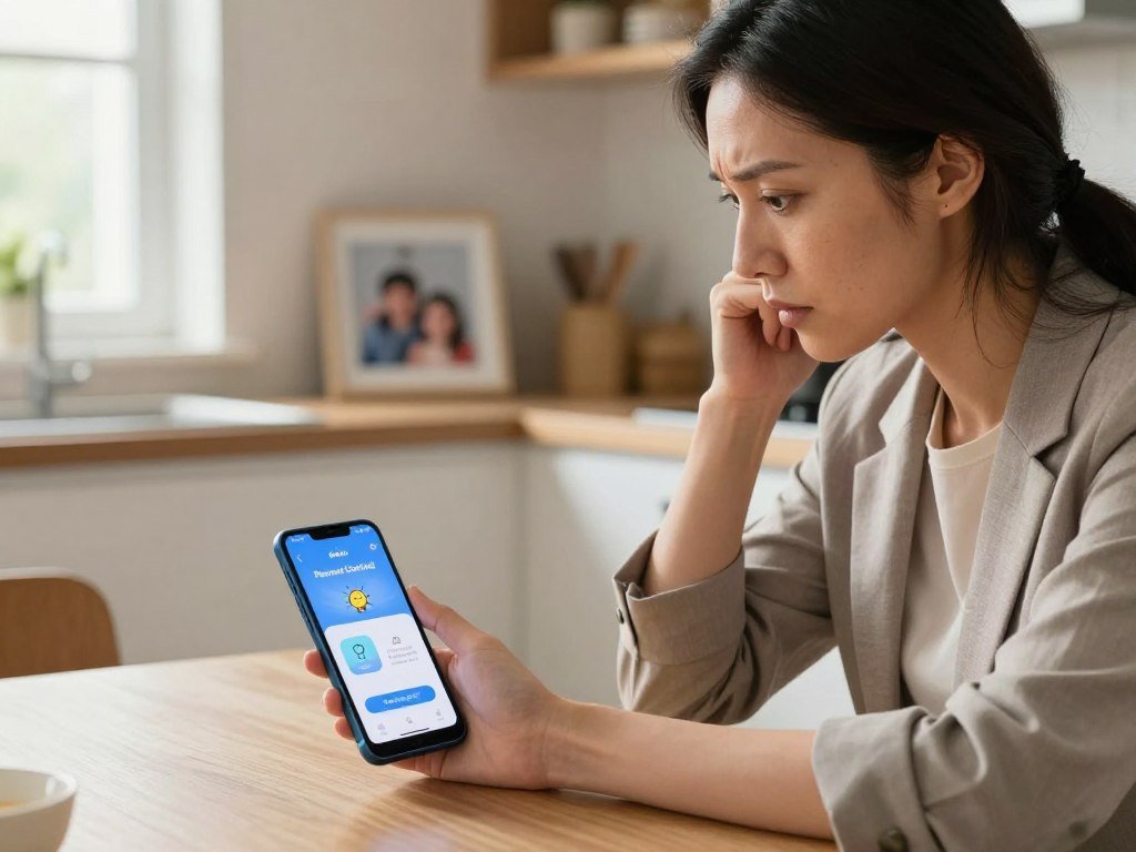 Parent checks Android controls on a child’s phone