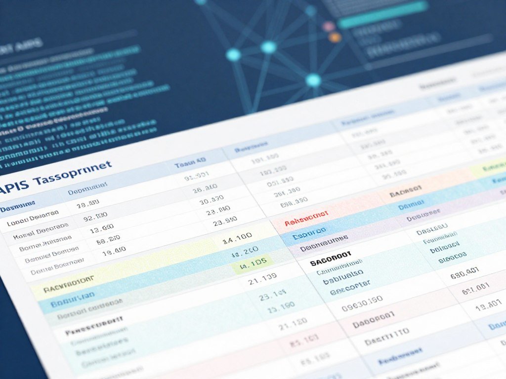 Passport travel-document numbers beside flight details in an APIS database