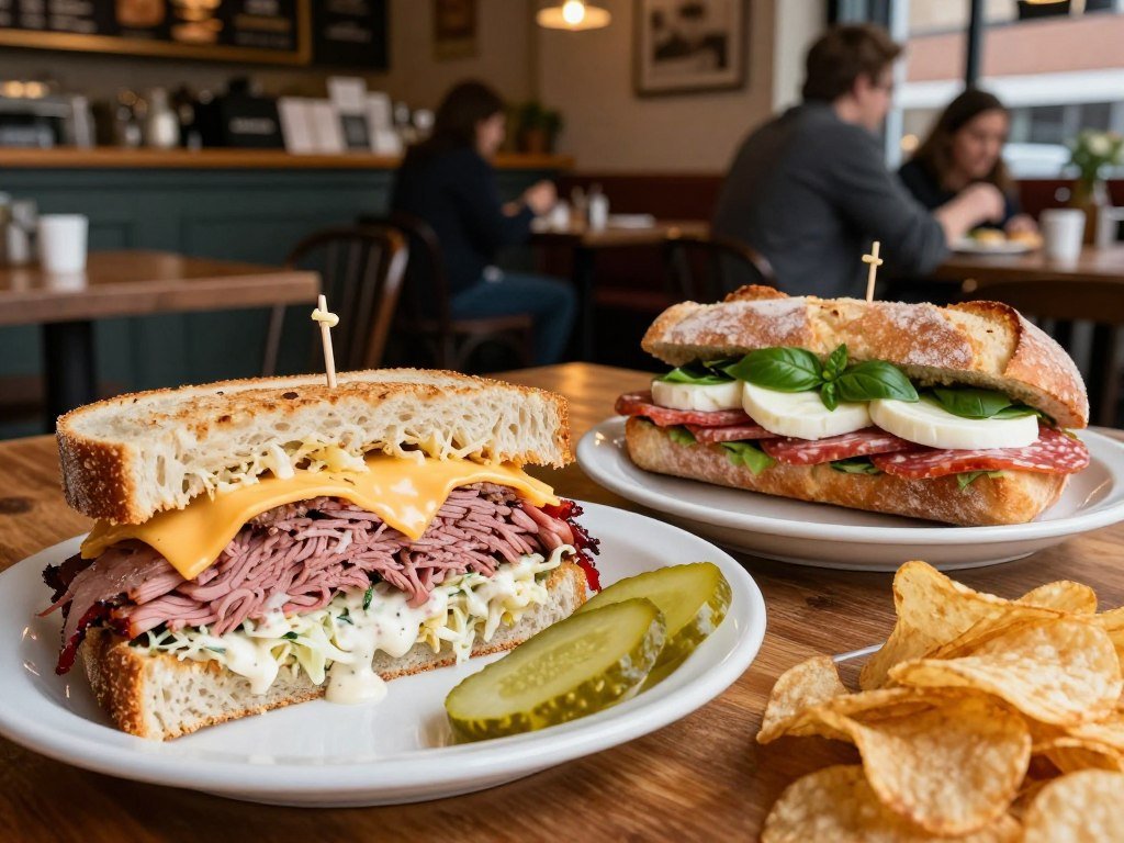 Pastrami Reuben and Italian sandwich at Denver lunch spots Pastrami Reuben and Italian sandwich at Denver lunch spots