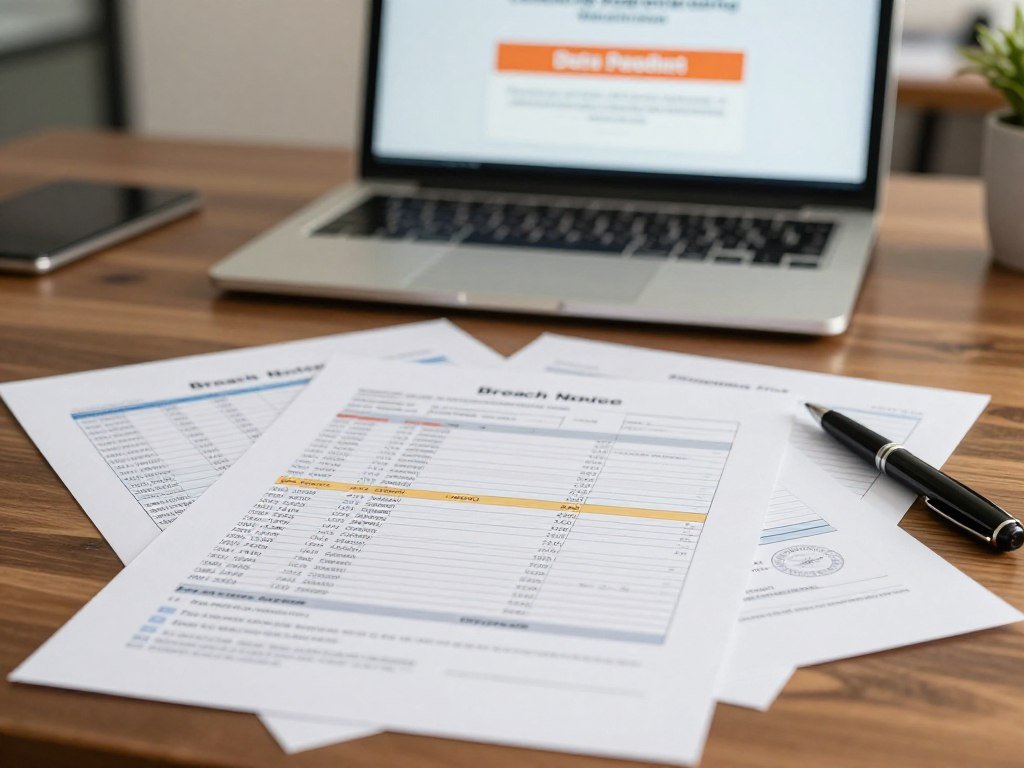 Personal financial records listed in an individual breach notice