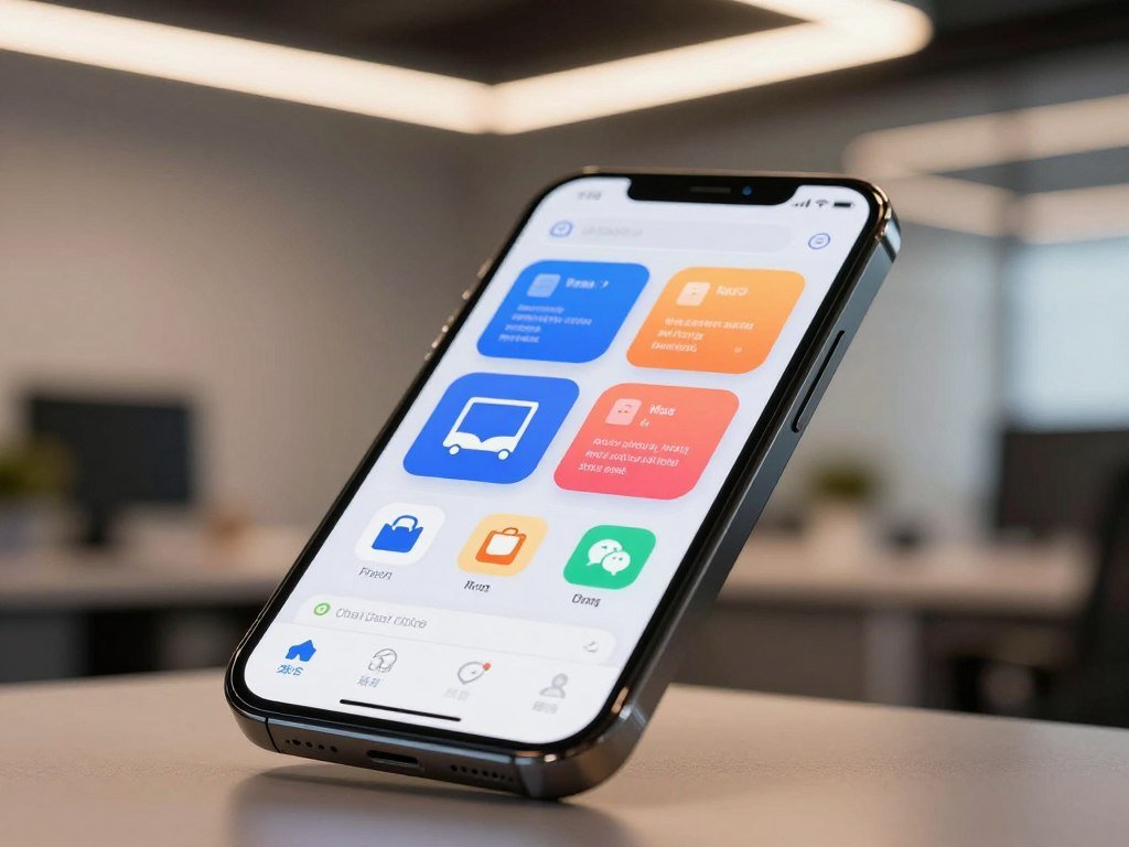 Phone showing several chatbot apps for different daily tasks