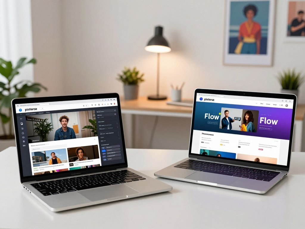 PixVerse and Flow accounts compared for free video generation