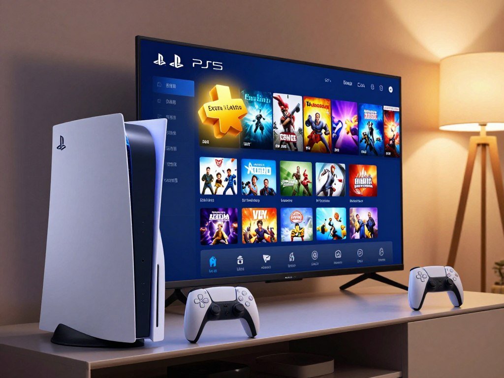 PlayStation Plus Extra Game Catalog displayed on a PS5 console