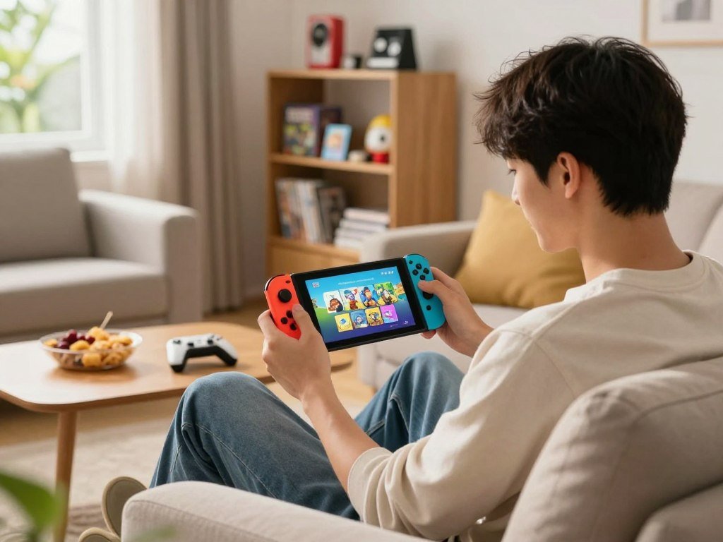 Player browses free games available in the Nintendo eShop
