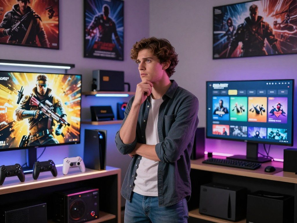 Player choosing between a new Call of Duty game and subscription access Player choosing between a new Call of Duty game and subscription access