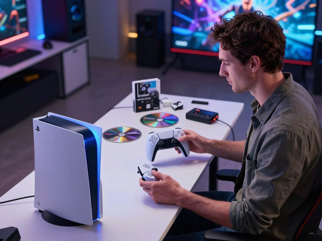 Player weighing a current gaming console against a future console