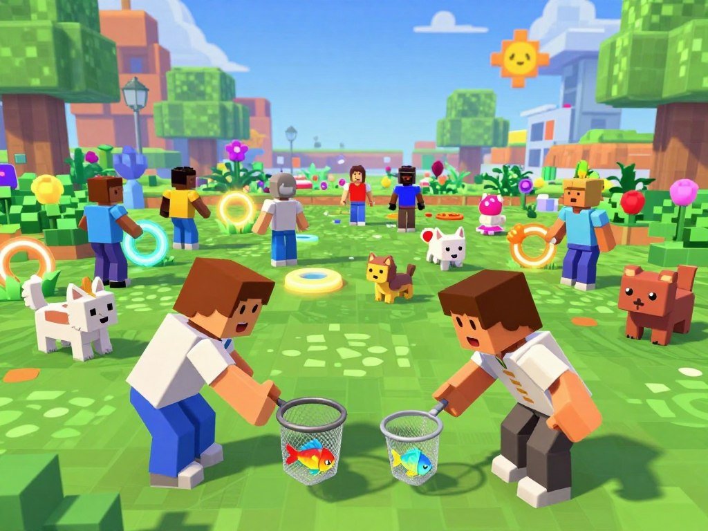 Players collect fish, pets, rings, and garden items