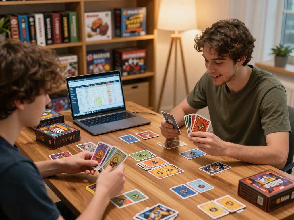 Players compare game cards and listed play times Players compare game cards and listed play times