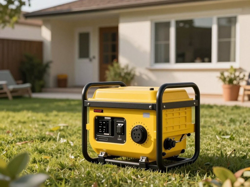 Portable generator ready for home backup power Portable generator ready for home backup power