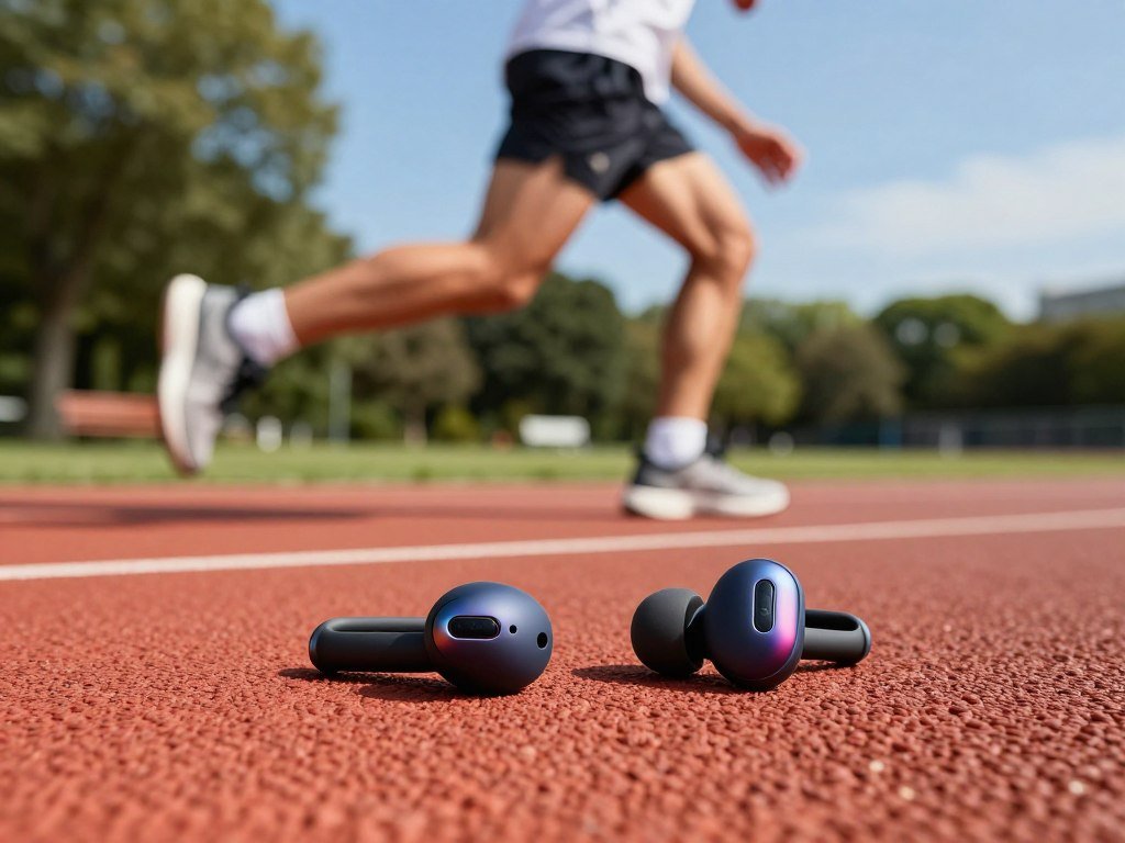 Powerbeats Fit wingtips tested during a running workout