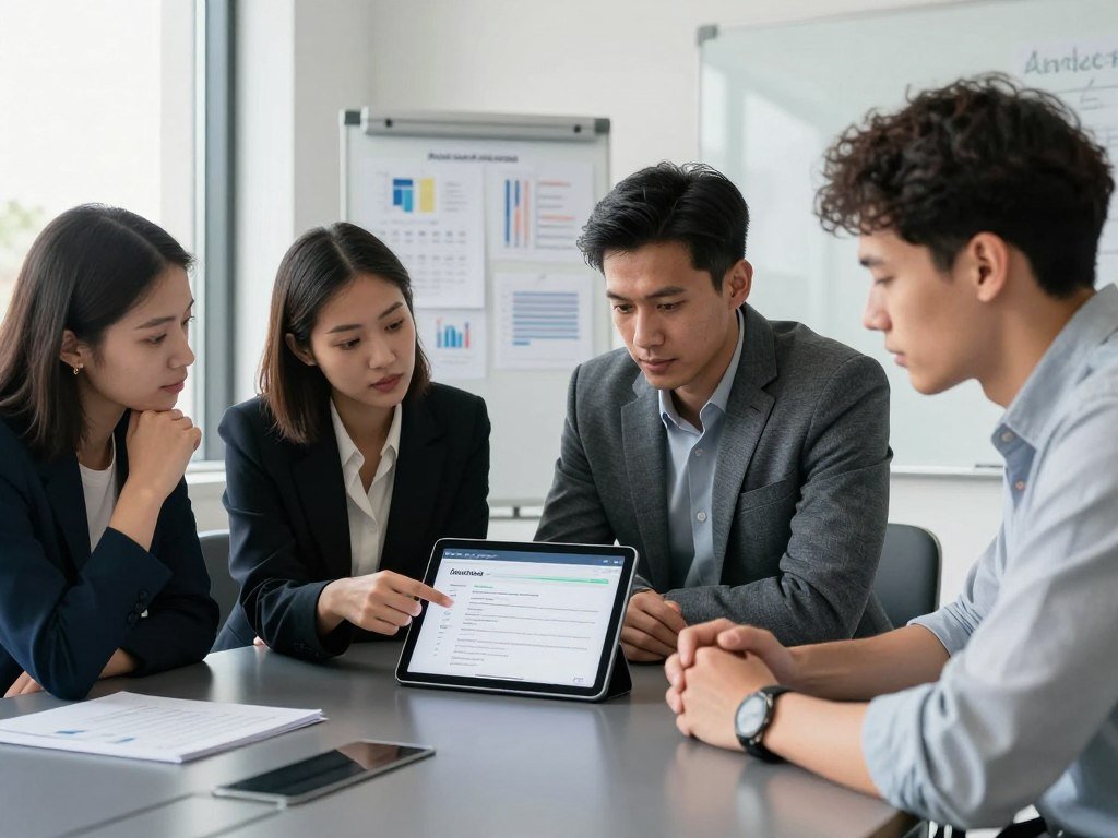 Product team checks AI capabilities against a feature list