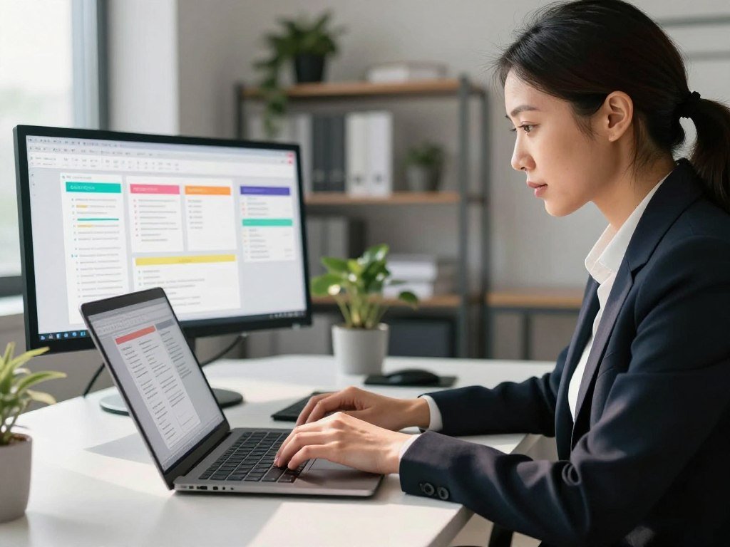 Professional searching tagged pages to retrieve work information
