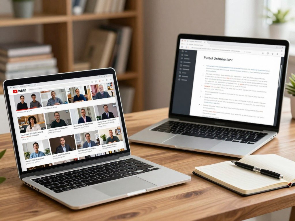 Public YouTube video link beside an uploaded lecture file