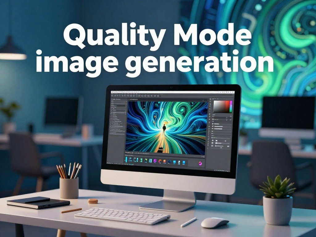 Quality Mode image generation with a clear poster layout