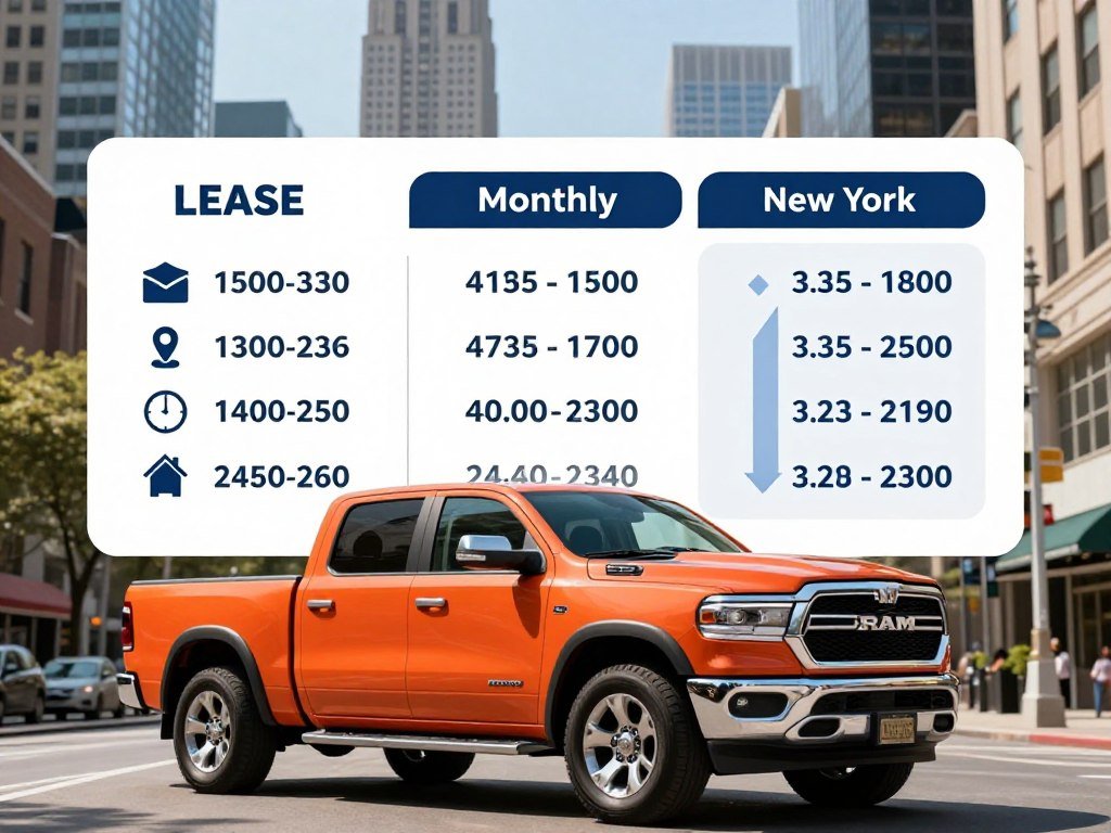 Ram 1500 lease offers compared by payment and New York location Ram 1500 lease offers compared by payment and New York location