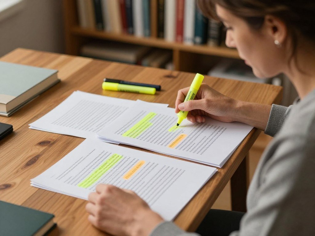Reader marking shared subjects in two statements from a passage Reader marking shared subjects in two statements from a passage