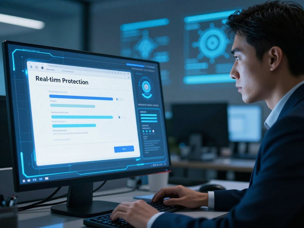 Real-time protection checking a file before access