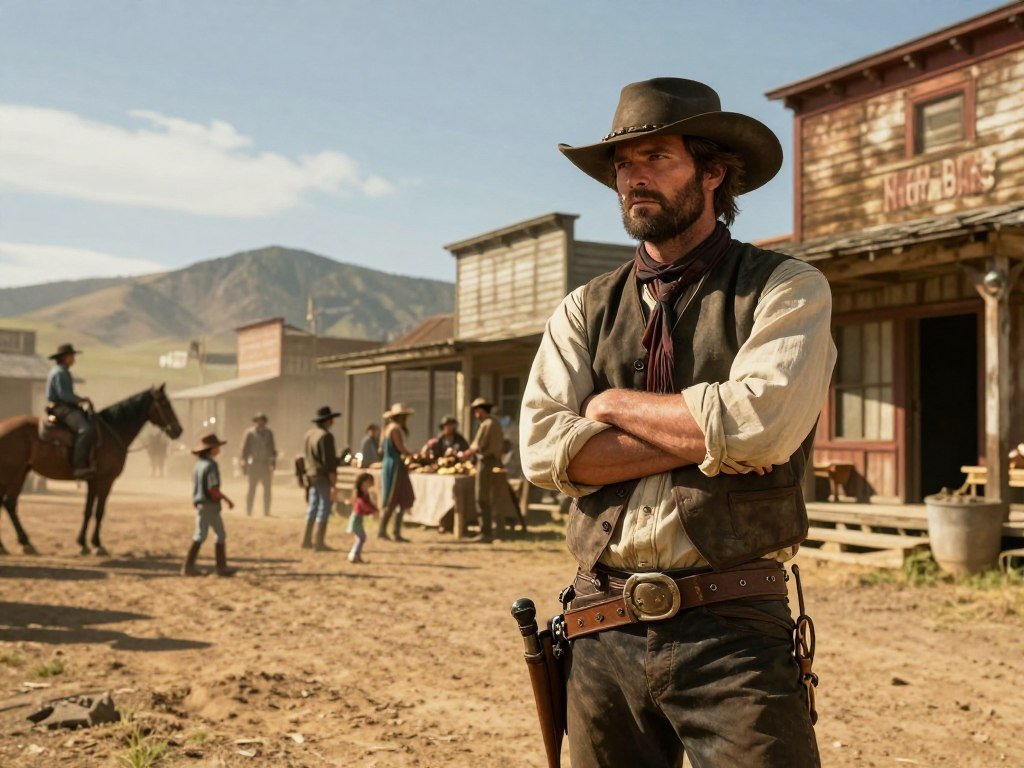 Red Dead Redemption follows John Marston across a frontier town